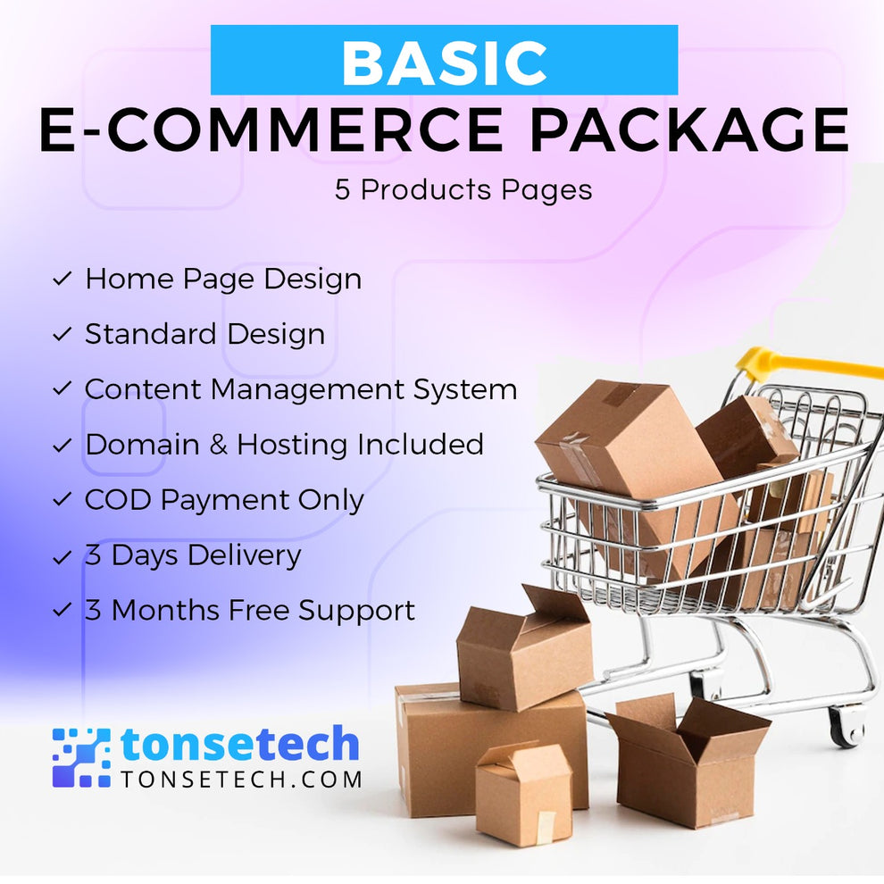 Basic Ecommerce Package - English – Tonsetech Digital