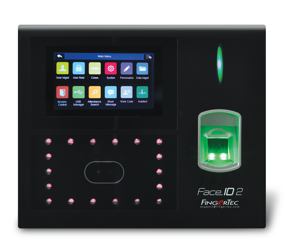 Face ID 2 2-in-1 Face & Fingerprint Recognition Terminal without Wifi